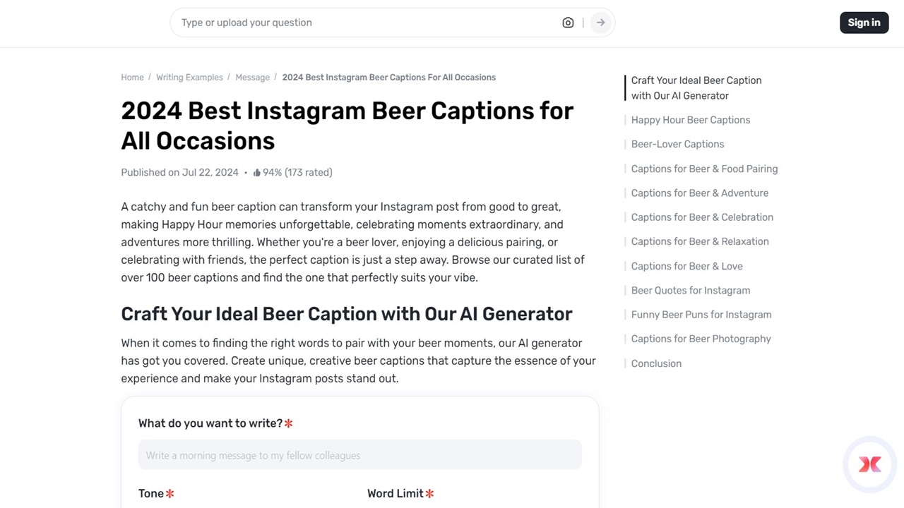 Creative Caption for Your Vacation Trip by Gauth